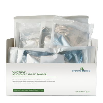 Absorbowalny proszek hemostatyczny do operacji Krwawienie ran Sterylna tekstura miejscowa